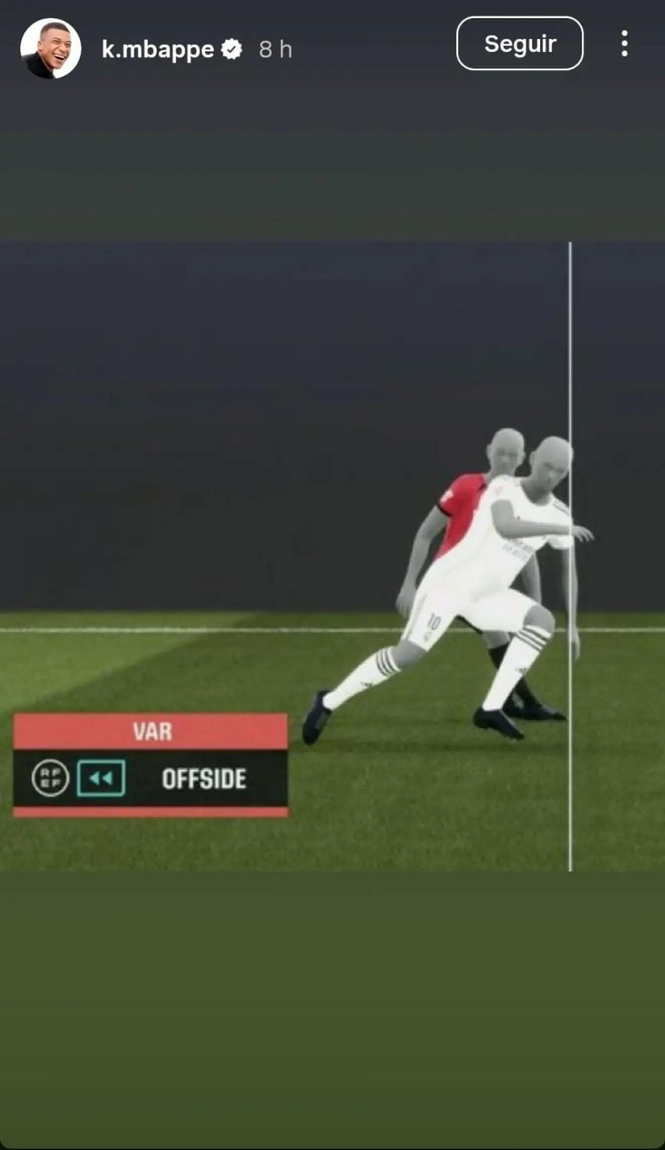 憋了一肚子, 次因越位进