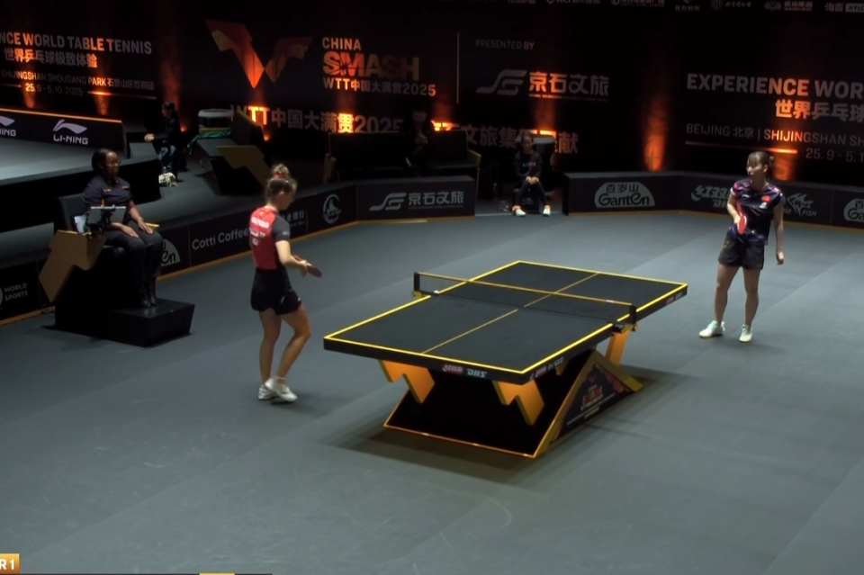 手简彤娟, 双方时隔, 首轮国乒还 手简彤娟, 双方时隔, 首轮国乒还